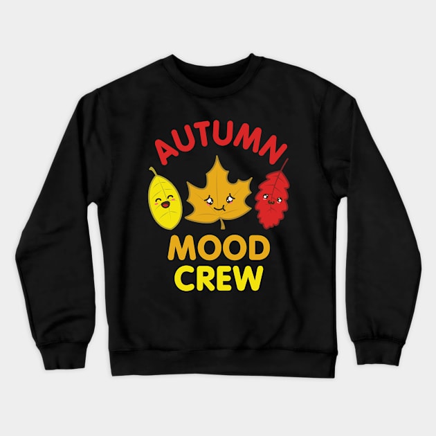 Autumn Mood Leaves Cute Crew Crewneck Sweatshirt by W.Pyzel